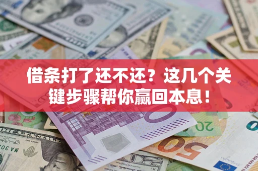 济南借条打了还不还？这几个关键步骤帮你赢回本息！