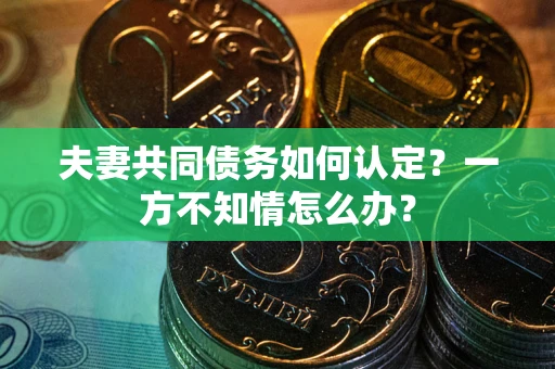济南夫妻共同债务如何认定？一方不知情怎么办？