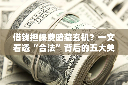 济南借钱担保费暗藏玄机？一文看透“合法”背后的五大关键陷阱